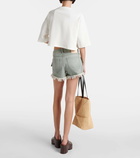 Loewe Paula's Ibiza logo cotton-blend crop top