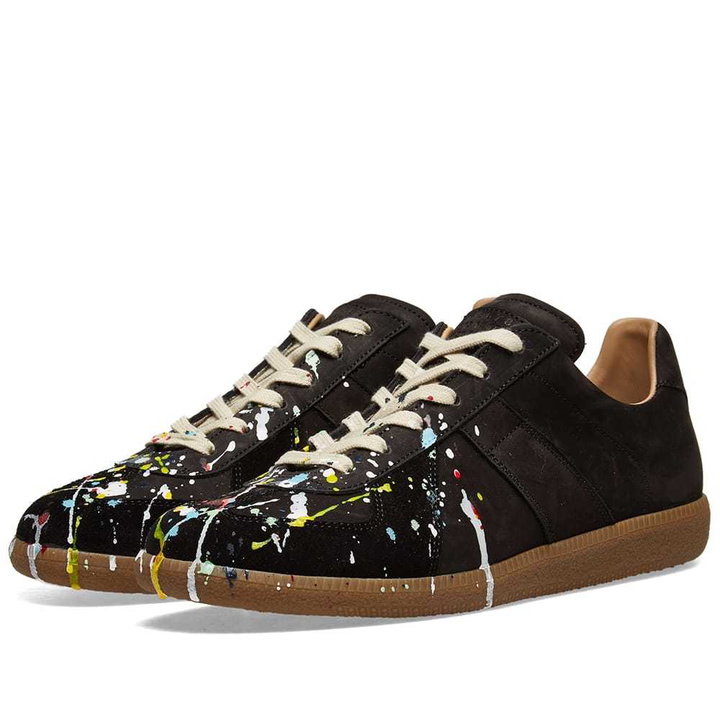 Photo: Maison Margiela 22 Painter Leather Replica Sneaker Black