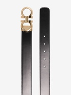 Ferragamo Black Gancini Reversible Leather Belt