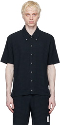 Thom Browne Navy & Black Button Shirt