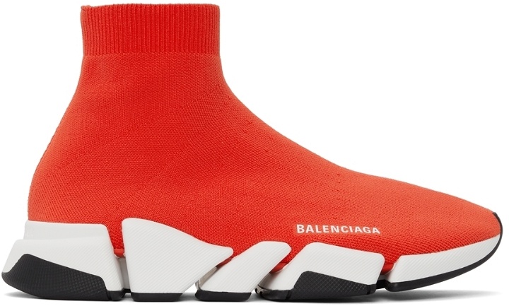 Photo: Balenciaga Red Speed 2.0 Sneakers