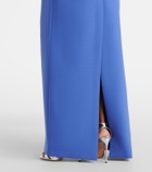 Carolina Herrera Draped off-shoulder crêpe gown