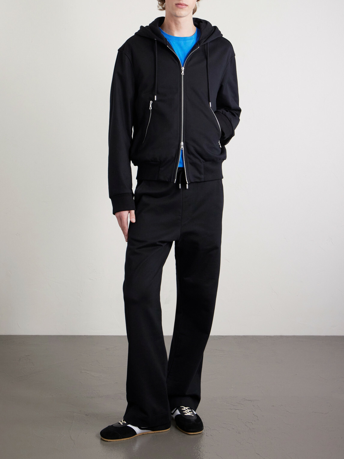 Dries Van Noten - Cotton-Jersey Zip-Up Hoodie - Black
