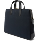 Paul Smith - Leather-Trimmed Canvas Briefcase - Blue