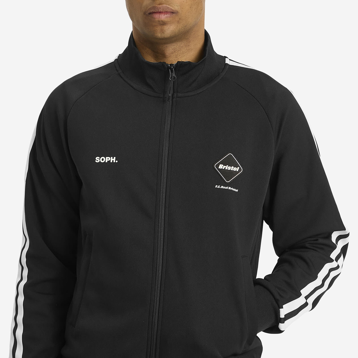 ウェア F.C.Real Bristol TRAINING TRACK JACKET F.C. Real Bristol Men's Training Track Jacket in Black F.C. Real