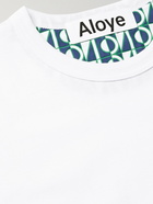 ALOYE - Printed Cotton-Jersey T-Shirt - White