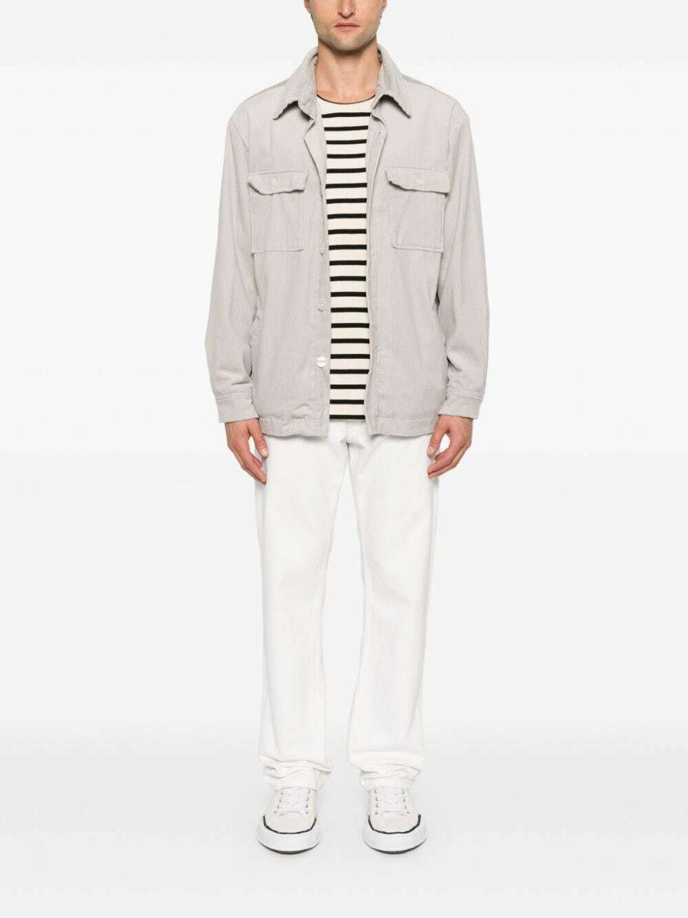 FAMILY FIRST - Brushed Effect Shirt Jacket