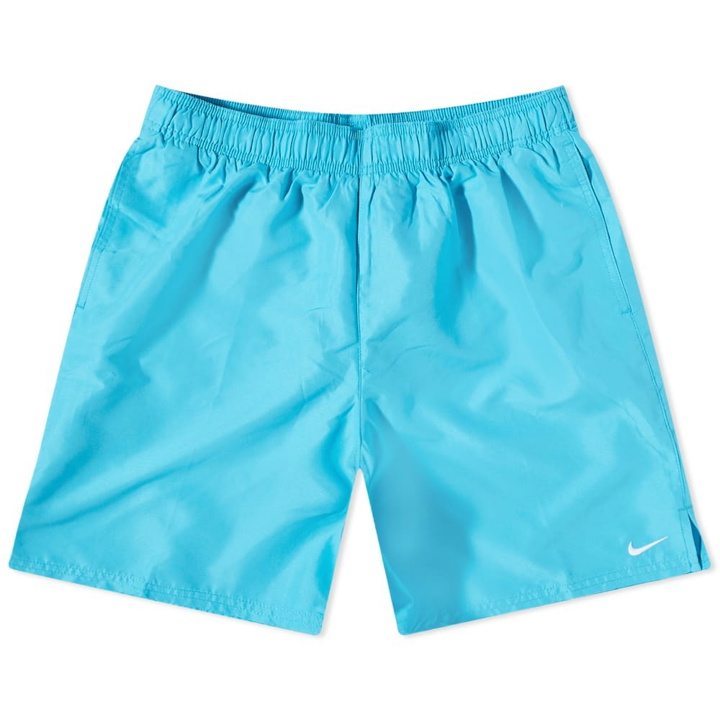 Photo: Nike Swim Men's 7" Volley Short in Chlorine Blue