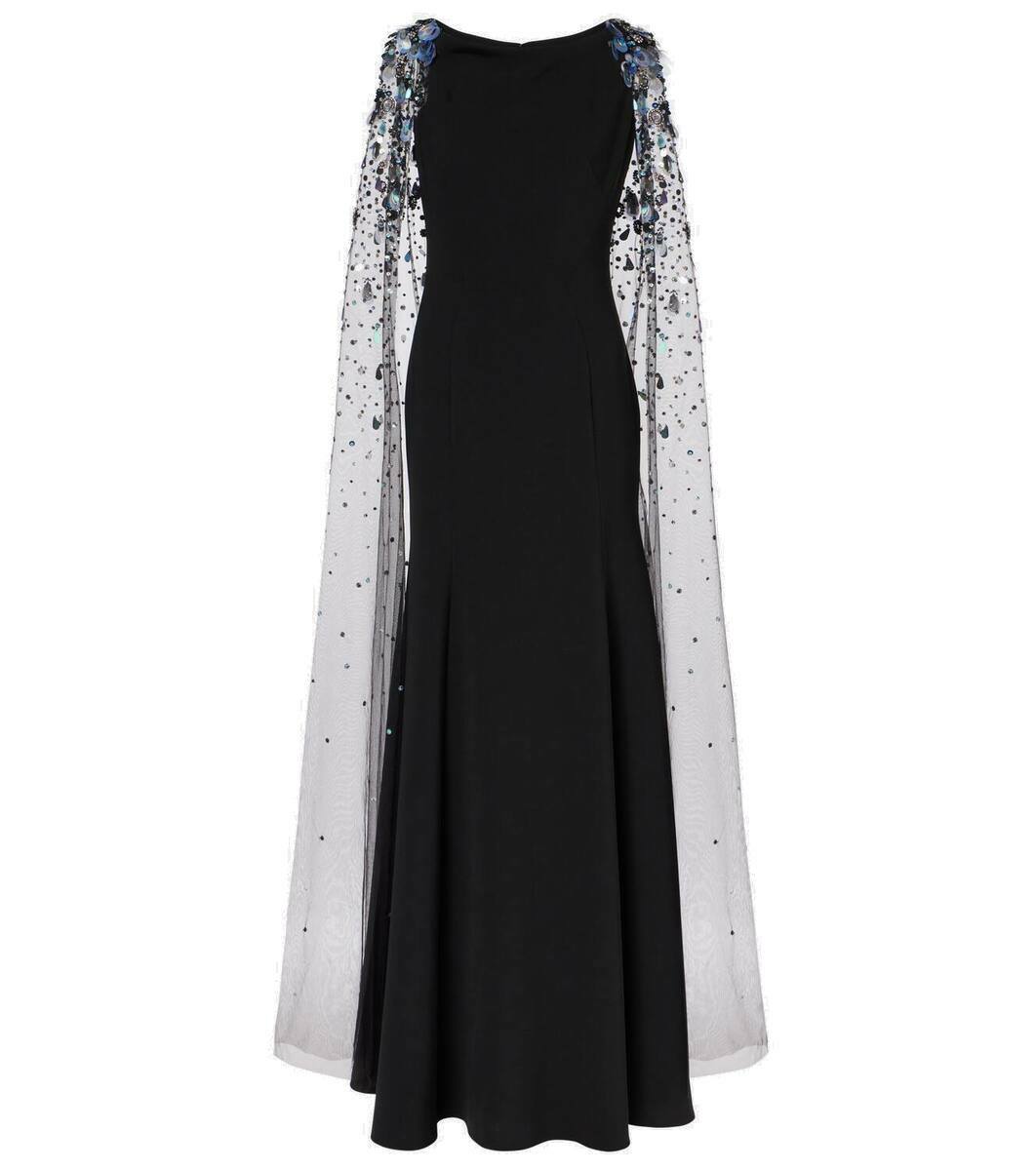 Jenny Packham Lyla caped embellished gown Jenny Packham Jenny Packham Lyla caped embellished gown Jenny Packham
