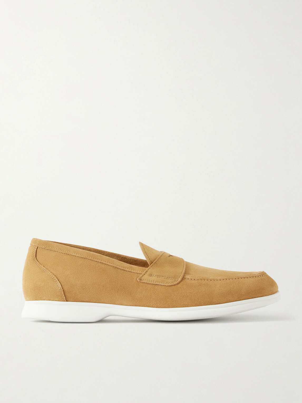 Kiton - Suede Penny Loafers - Neutrals