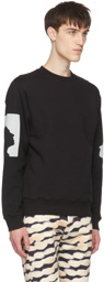 Dries Van Noten Black Len Lye Edition Graphic Sweatshirt
