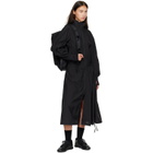 Y-3 Black Gradient 3-Stripes Nylon Track Midi Dress