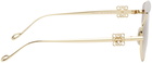 LOEWE Gold Spoiler New Aviator Sunglasses