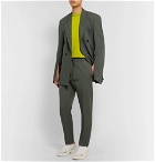 CMMN SWDN - Sage Ellis Double-Breasted Wool-Twill Suit Jacket - Green