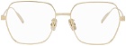 Givenchy Gold Square Glasses