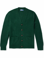 Polo Ralph Lauren - Suede-Trimmed Wool and Cashmere-Blend Cardigan - Green