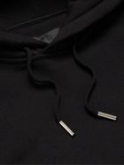 GIVENCHY - Logo-Embroidered Cotton-Jersey Hoodie - Black