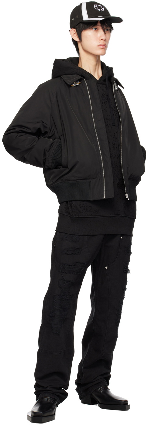 1017 ALYX 9SM Black Destroyed Hoodie