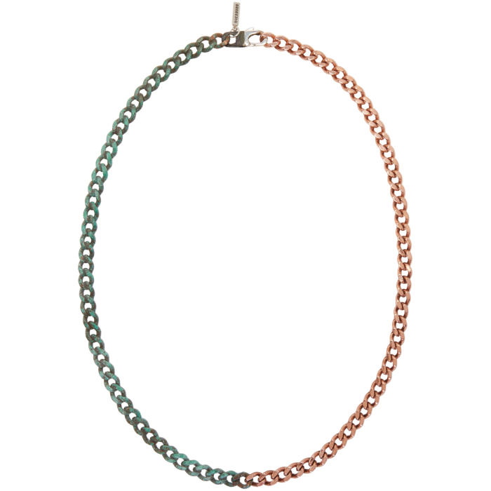 Kozaburo Copper Half Rusted Necklace