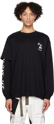ACRONYM® Black Layered Long Sleeve T-Shirt