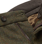 Kingsman - Oxford Cropped Tapered Wool-Tweed Suit Trousers - Green