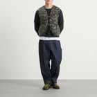 Universal Works Men's Dolce Fleece Zip Gilet in Charcoal