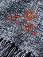 Loro Piana - Logo-Embroidered Fringed Wool Blanket