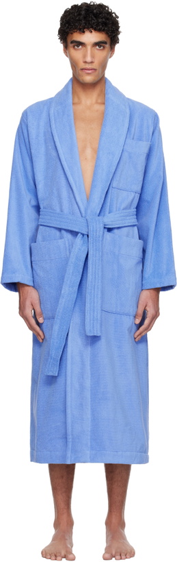 Photo: Tekla Blue Terry Classic Bathrobe