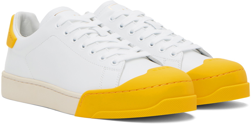 Marni White & Yellow Dada Bumper Sneakers Marni