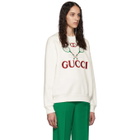 Gucci White Tennis Logo Sweatshirt