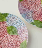 Les-Ottomans Ortensie set of 2 ceramic dinner plates