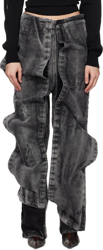 Photo: Y/Project Black Velcro Panel Jeans