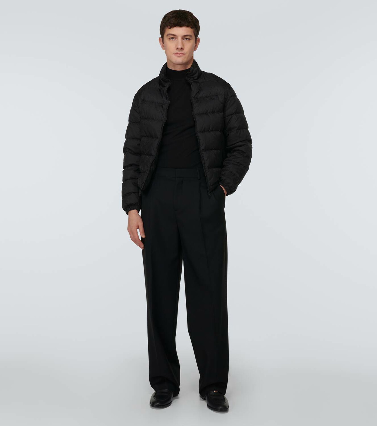 Versace Barocco jacquard puffer jacket