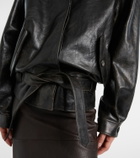 Magda Butrym Belted leather jacket