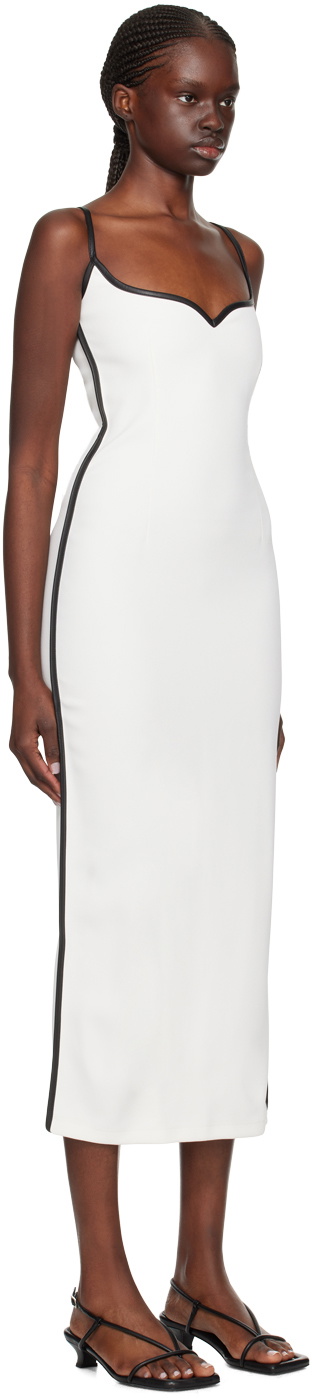 Paris Georgia SSENSE Exclusive White Heart Midi Dress