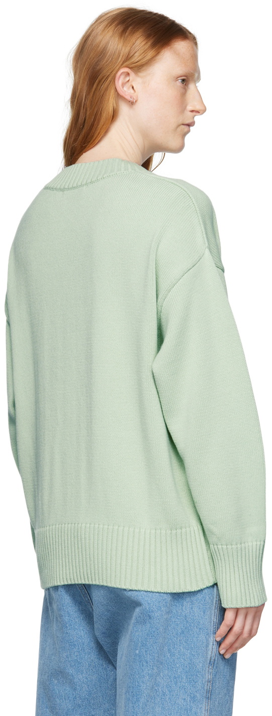 AMI Paris Green Ami De Cœur Sweater