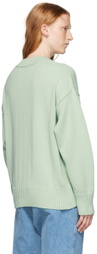 AMI Paris Green Ami De Cœur Sweater