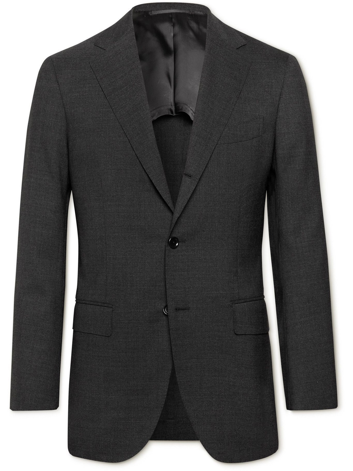 BEAMS F - Slim-Fit Cotton-Seersucker Suit Jacket - Gray Beams F