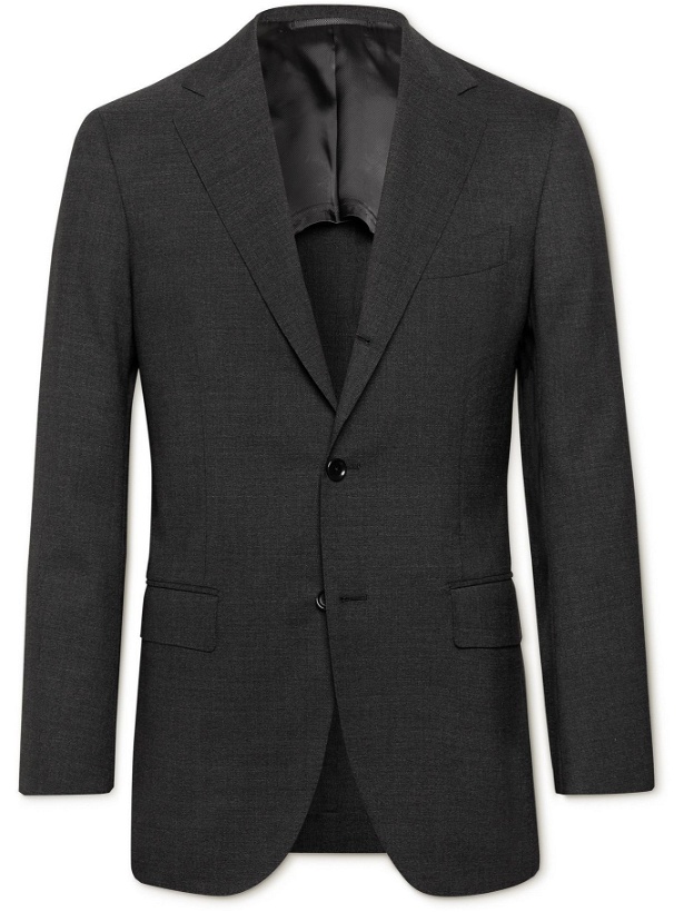 Photo: BEAMS F - Slim-Fit Cotton-Seersucker Suit Jacket - Gray