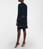 Oscar de la Renta Fringed tweed jacket