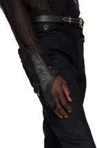 Julius Black Coated Denim Holster Pouch Bracelet