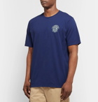 Universal Works - Logo-Print Cotton-Jersey T-Shirt - Royal blue