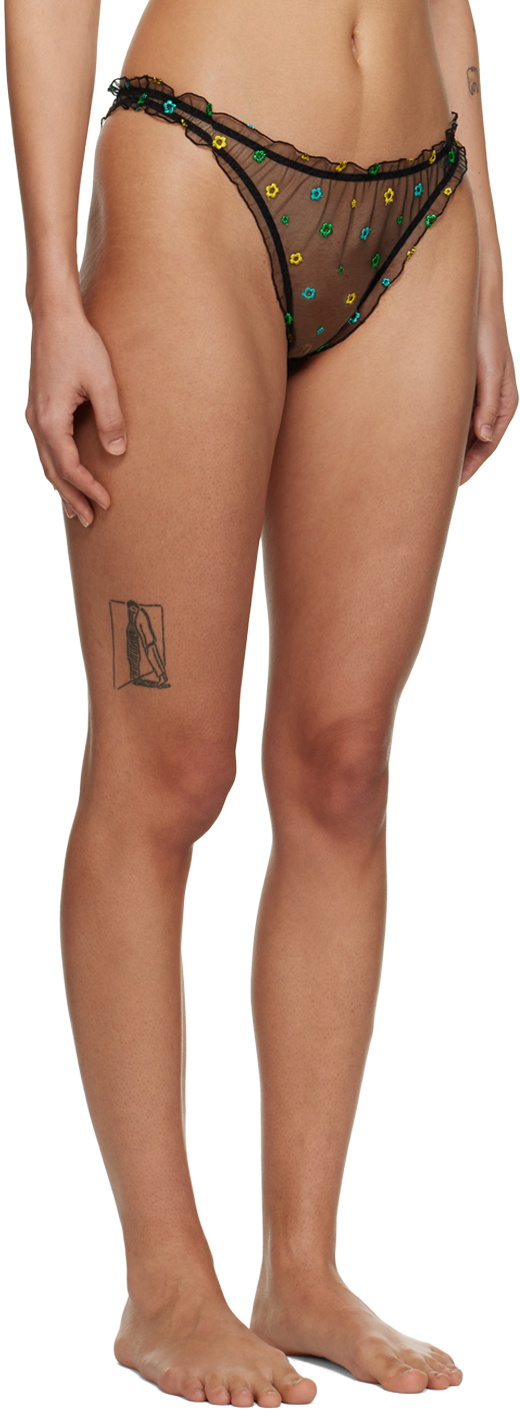 Le Petit Trou Black Jardin Briefs