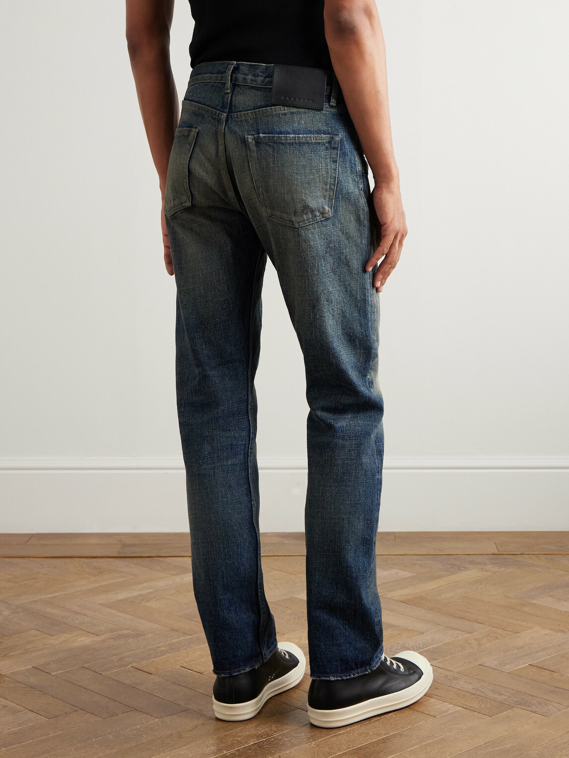 DRKSHDW by Rick Owens - DRKSHDW Kurdt Straight-Leg Distressed Jeans - Blue