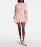 Adidas by Stella McCartney Cropped cotton fleece sweatshirt
