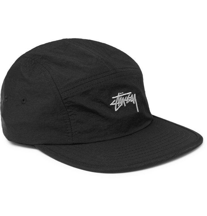 Photo: Stüssy - Stock Camp Logo-Embroidered Nylon Baseball Cap - Black