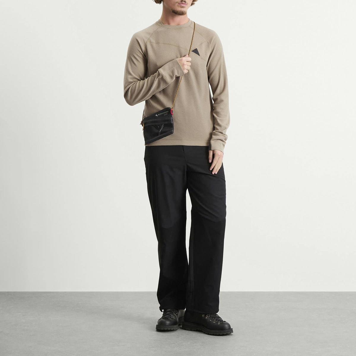 Klättermusen Men's Huge Crew Sweatshirt in Silver Green