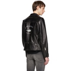 Saint Laurent Black Leather Classic Moto Jacket
