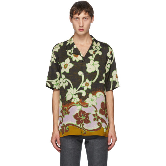 Photo: Dries Van Noten Multicolor Camp Short Sleeve Shirt