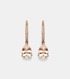 Bucherer Fine Jewellery Blush 18kt rose gold earrings with diamonds and morganites